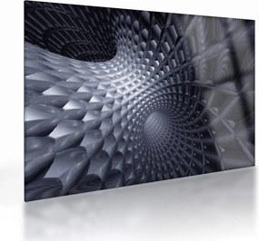 Tablou pe sticlă - Abstract 3D (70x50 cm)