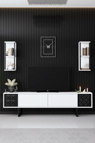 Mobilier living Buon 1 (Alb + Negru). 1072937