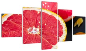 Tablou cu grapefruit tăiat (125x70 cm), în 40 de alte dimensiuni noi