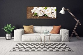 Tablou pe panza canvas Flori Floral alb