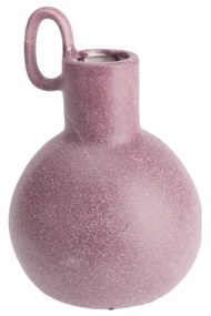 Vaza Medium Archaic din ceramica, roz, 13.5x19 cm