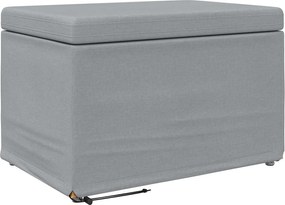 vidaXL Taburet Gri deschis 61 x 41 x 40 cm Stofă și lemn prelucrat