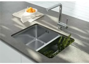 Chiuveta Deante Egeria inox satinat 2 cuve 58x44 cm