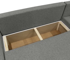 Colțar extensibil universal în formă de U cu spațiu de depozitare ALMEIDA antracit