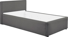 Cadru pat NEDIN 90x200, stofa clasica gri inchis - Maya 21