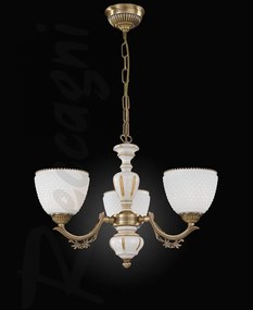 Candelabru din alama cu 3 brate design italian 8656