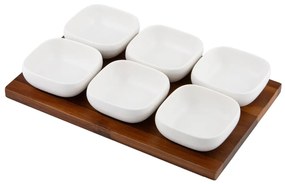 Set de servire alb 6 buc. din porțelan Essentials – Ladelle