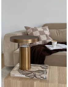 Veioză în culoarea bronz LED cu intensitate reglabilă cu abajur din metal (înălțime 28 cm) BringMe – Hübsch