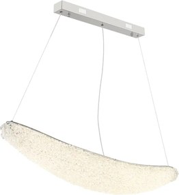 Globo 68524-40 - Lustru LED dimabil pe cablu KRISTALLA LED/40W/230V crom lucios + telecomandă