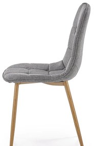 ﻿Scaun tapitat k-316 gri - stejar miere 44 x 56 x 87 x 48 cm