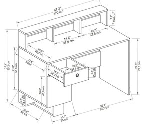 Cameră de studenți Mekali 5 (pin atlantic + bej) . 1096150