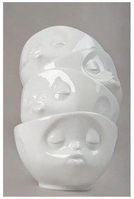 Set 2 boluri din porțelan 58products Love, alb, 200 ml