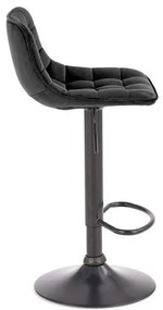 Scaun de bar H95 velvet negru
