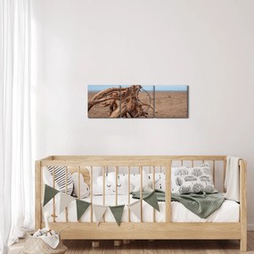Tablou - Inundație de mare (cu ceas) (90x30 cm)