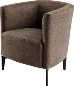 Fotoliu de design, maro / negru, KAPY