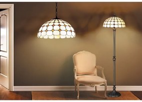 Lustră pe lanț cu abajur din sticlă vitrată Tiffany MARVEL 2xE27/60W/230V Rabalux 8076