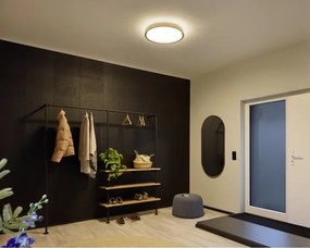 Osram -LED Plafonieră LED dimabilă MARIANO LED/16W/230V Ø 31 cm stejar/negru