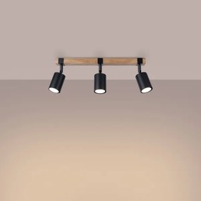 Spot Sollux SL.1345 FAGER 3xGU10/10W/230V negru