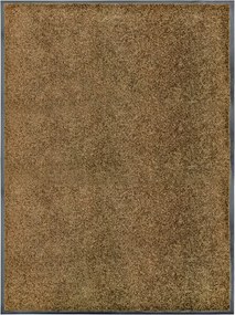 vidaXL Covoraș de ușă lavabil, maro, 90 x 120 cm