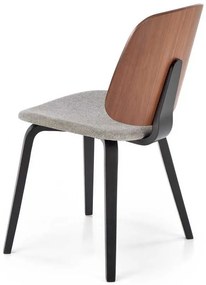 Scaun de bucătărie Wrenley, gri / nuc