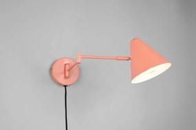 Aplică de perete portocalie cu structură flexibilă cu alimentare la priză ø 15 cm Cosima – Trio