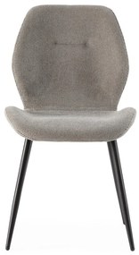 Scaune de dining gri-deschis 4 buc. tapițate Ansu – Marckeric