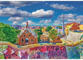 Orașe Park Güell Puzzle Barcelona 1000 de piese Clementoni