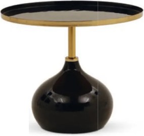 Masuta cafea Noir Eclipse metalica Ø 60 cm/ h 55 cm