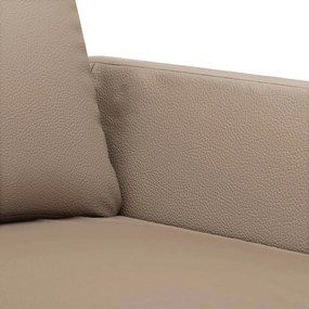 Canapea cu 2 locuri, cappuccino, 120 cm, piele ecologica Cappuccino, 140 x 77 x 80 cm