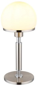 Veioza/Lampa de masa design modern HAKU nickel/opal