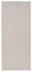 Covor de exterior NORTHRUGS Karo, 80 x 200 cm, gri