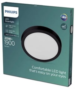 Plafonieră LED MAGNEOS LED/20W/230V 2700K neagră Philips