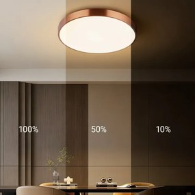 Immax NEO 07321L-LED Reglabilă plafonieră NEO LITE SEMPLICI 36W/230V Ø40 cm culoare cupru + telecomandă