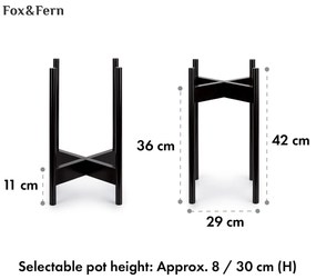 Zeist, suporturi pentru flori, 2 înălțimi, combinabile, design plug-in, naturale
