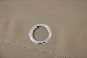 Perdea bej OXFORD 140x250 cm Agatat: Inele metalice