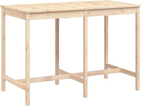 vidaXL Masă de grădină, 159,5x82,5x110 cm, lemn masiv de pin