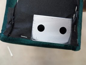 OFERTA Canapea de colt extensibila verde inchis CAVELO, reversibila II calitate