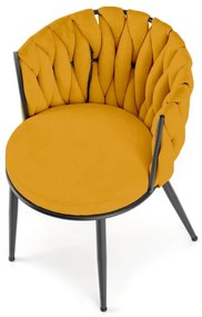 Scaun K516 stofa mustariu