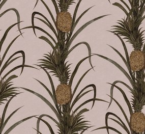 Tapet Pineapple, Soft Pink, Rebel Walls