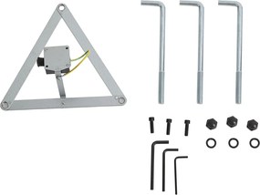 Felinar clasic de exterior negru cu auriu 200cm IP44 - Daphne