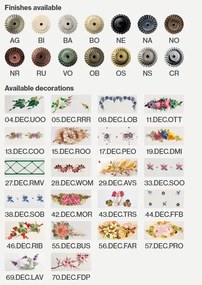 Aplica cu 3 spoturi realizata manual din ceramica SAVONA