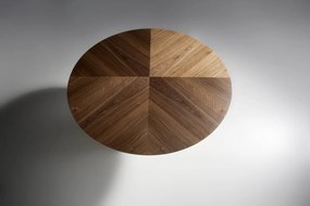 Masa dining cu blat central rotativ Veneer, 135cm AC-BRT1702-2