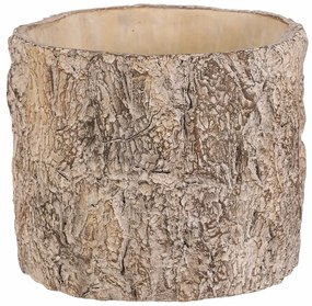 Cutie pentru flori imitație de scoarță de copac,21 x 21 x 17 cm, beton, 21 cm