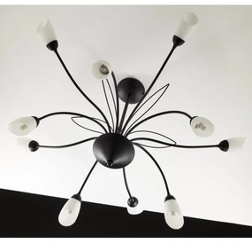 Jupiter 2056 - Candelabru GLORIOSA pe tijă 10xG9/14W/230V, negru
