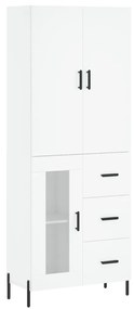 3195963 vidaXL Dulap înalt, alb, 69,5x34x180 cm, lemn compozit