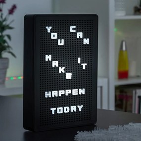 Tablă cu litere InnovaGoods, negru