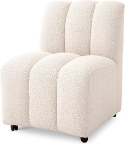 Scaun design LUX Kelly, Boucle cream