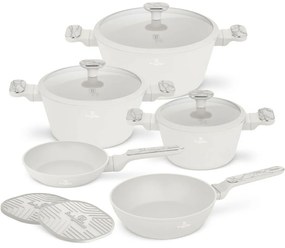 BerlingerHaus Set de vase cu suprafață din titan Sahara Marble, 10 bucăți