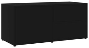 801851 vidaXL Comodă TV, negru, 80 x 34 x 36 cm, PAL