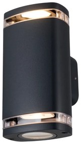 Aplică de exterior Kanlux 38886 ZEVI 2xGU10/10W/230V IP54 negru